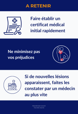 Infographie sur ce qu'il faut faire en cas d'accident de la circulation