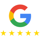 logo google avec 5 étoiles sur les avis